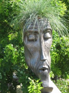 Harasimowicz ogrody - Figura z brązu - twarz